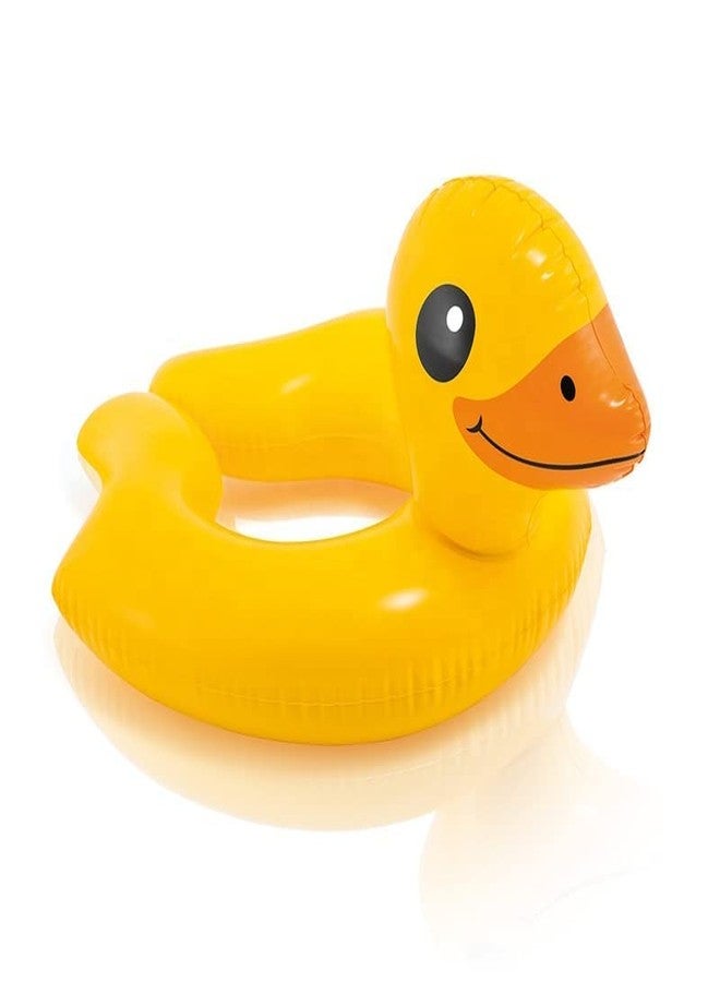 PULSBERY Water Tube for Kids, Duck Shaped Swimming Tube, Swimming Ring for Kids, Inflatable Duck Shaped Swimming Tube(Swimming Tube/Swim Rings/Swim Tube) (Yellow) - Image 1
